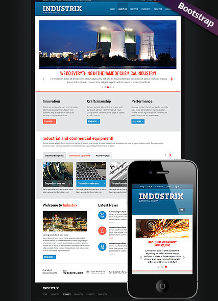 Heavy Industry  web template