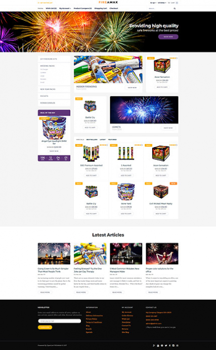 Holiday Responsive OpenCart Template