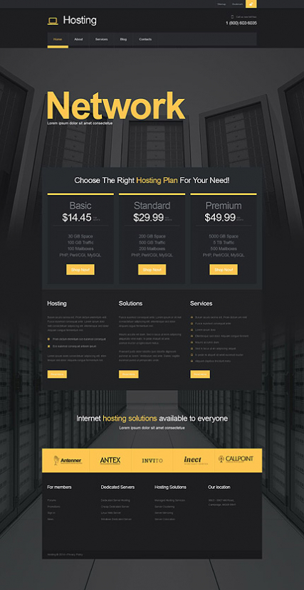 Hosting Muse Template