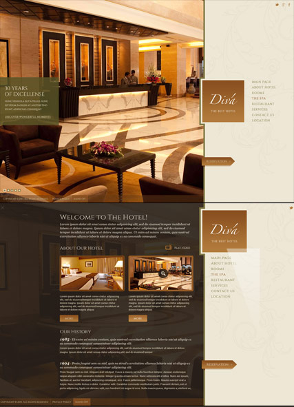 Hotel web template
