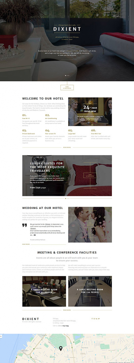 Hotels Responsive Landing Page Template