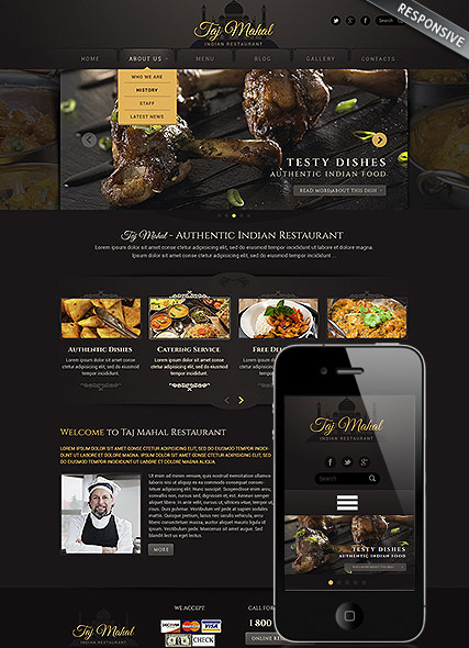 Indian restaurant web template