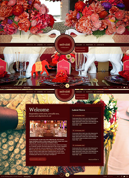 Indian Wedding web template