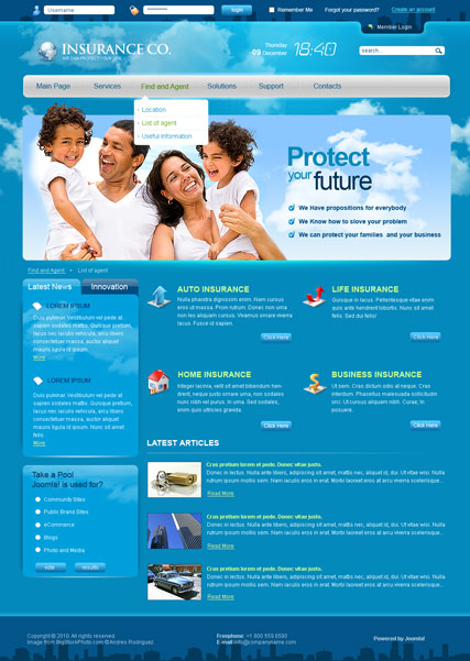 Insurance co. v2.5 web template