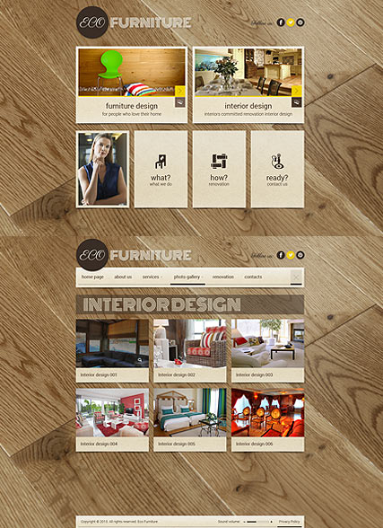 Interior Furniture web template