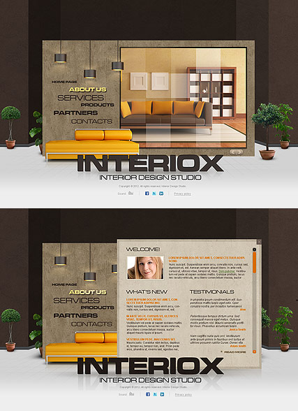 Interior Studio web template