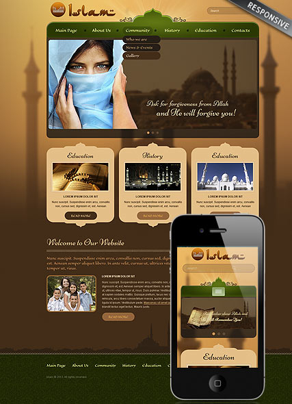 Islam web template
