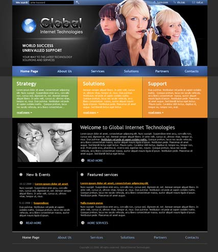 IT Company web template
