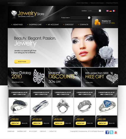 Jewelry store web template