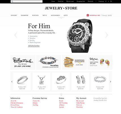 Jewelry Store web template