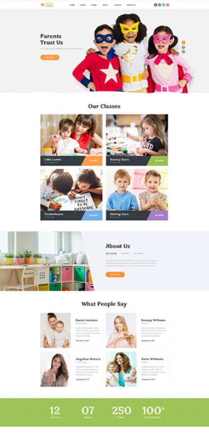 "Kids Center" Joomla site template