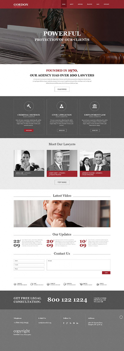 Law Firm Muse Template