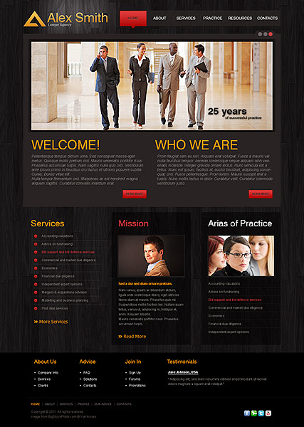 Lawyer Agency web template