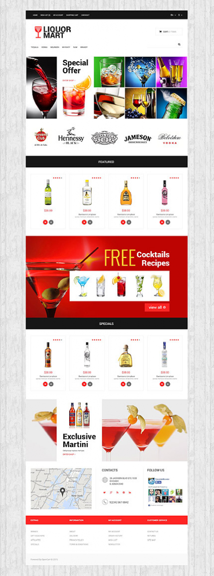 Liquor Mart OpenCart Template