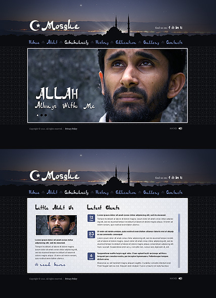 Mosque web template
