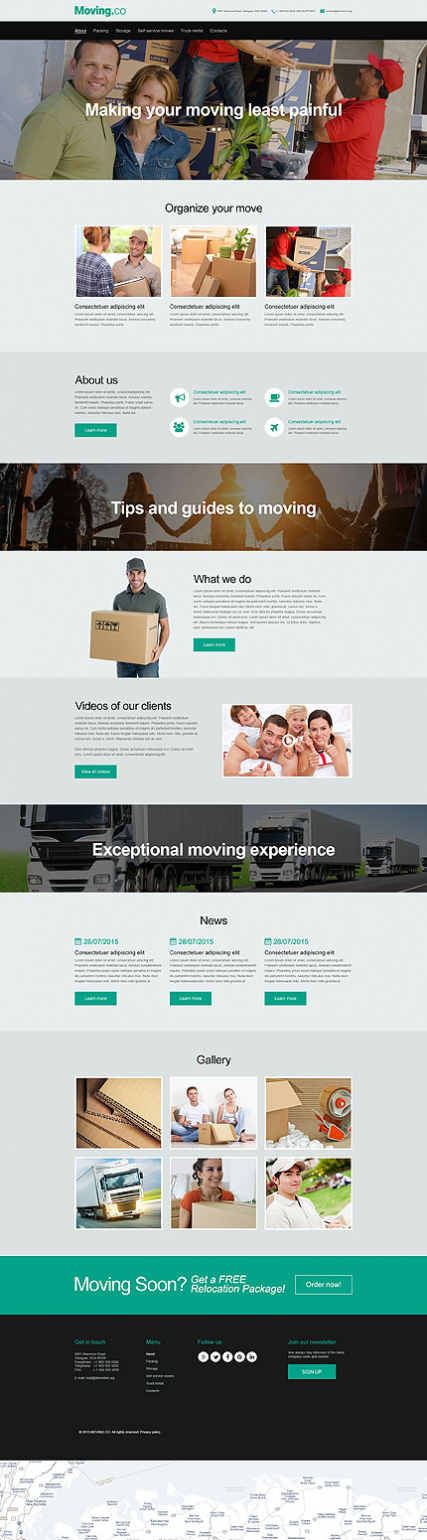 Moving Company Muse Template