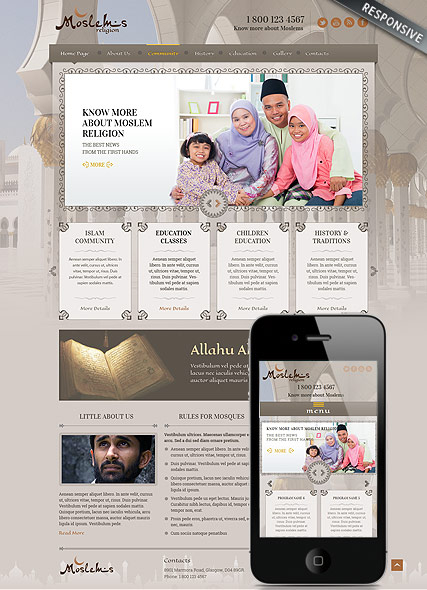 Muslim religion v3 web template