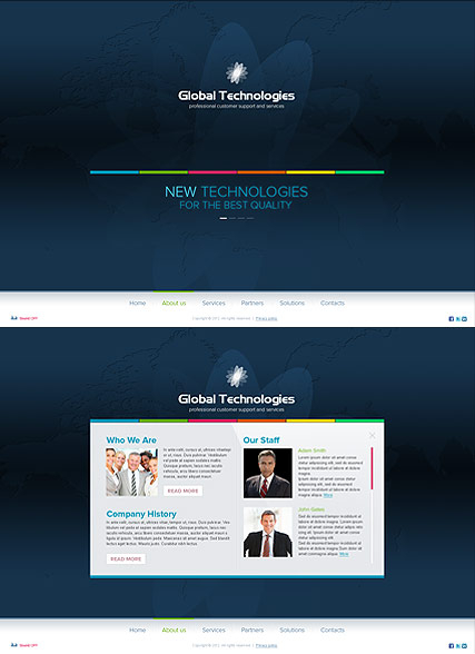 New Technology web template