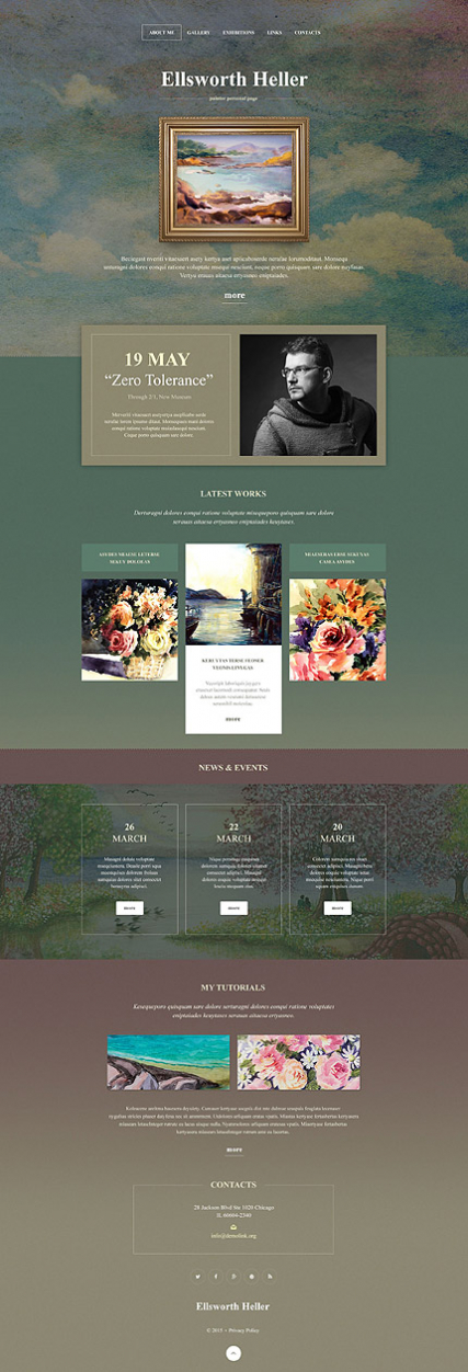 Personal Page Muse Template