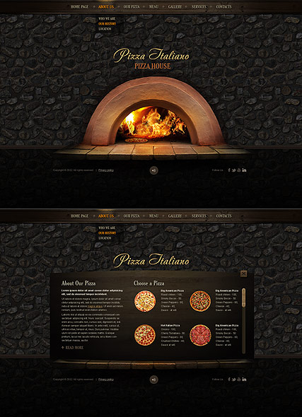 Pizza Italiano web template