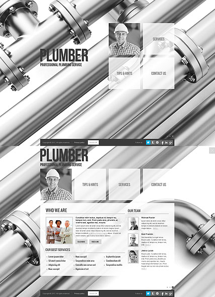 Plumber web template