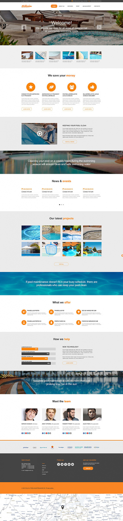 Pool Cleaning Muse Template