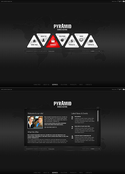 Pyramid Business web template