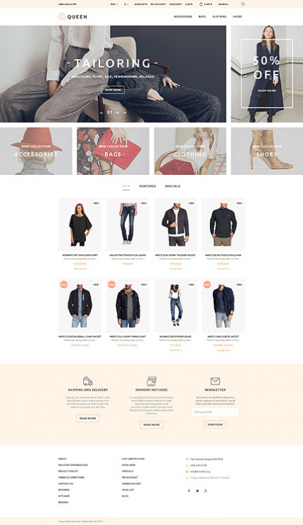 Queen - Fashion Store OpenCart Template