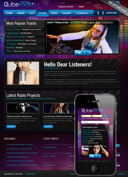 Radio ST v3 web template