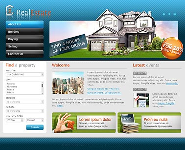 Real estate web template