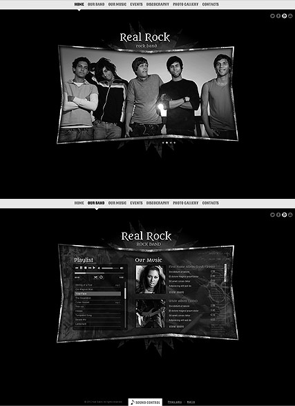 Real Rock web template