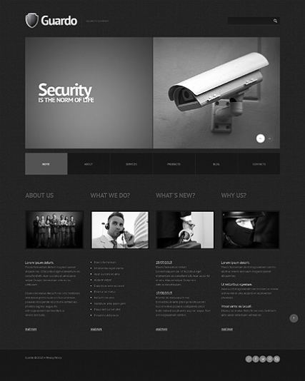 Security Responsive WordPress Theme