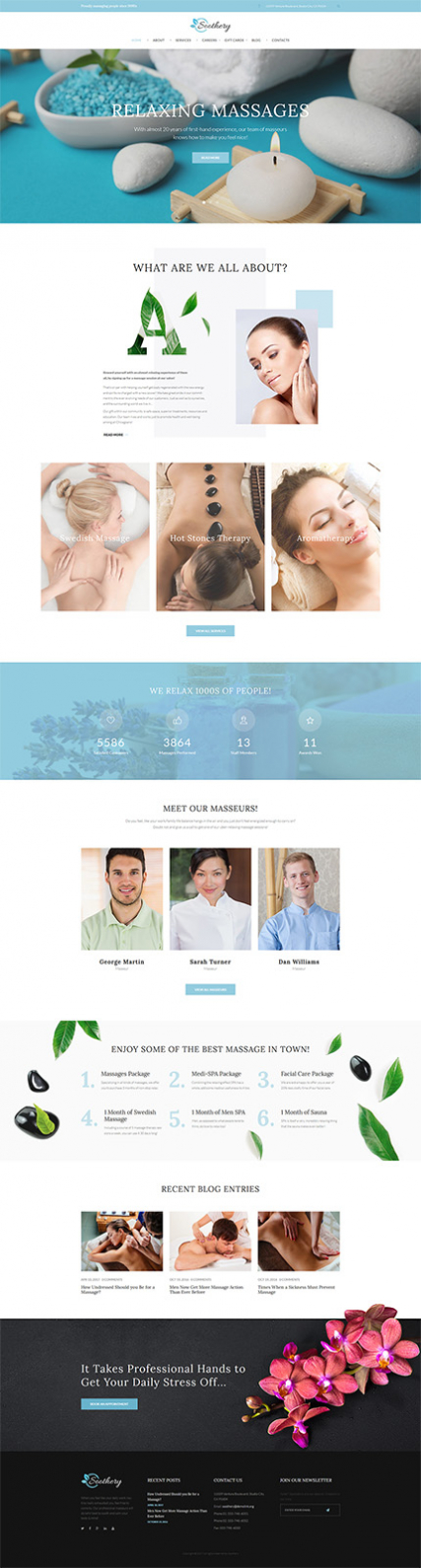 Soothery - SPA & Massage Salon Responsive WordPress Theme