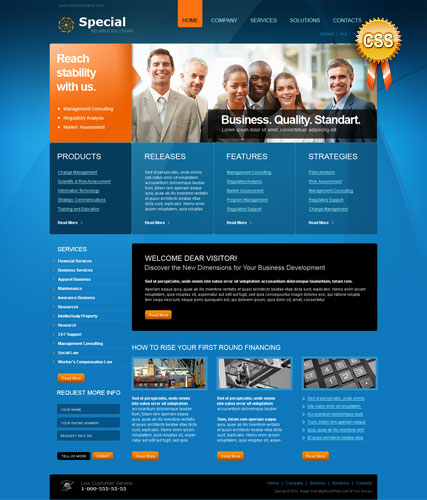 Special Solutions web template