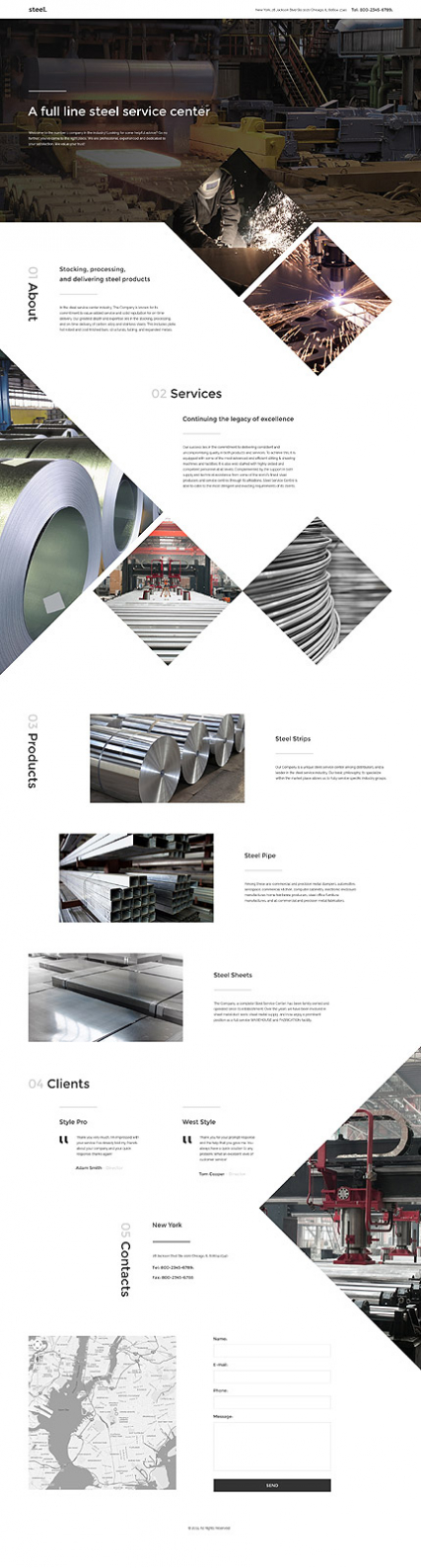 Steelworks Landing Page Template