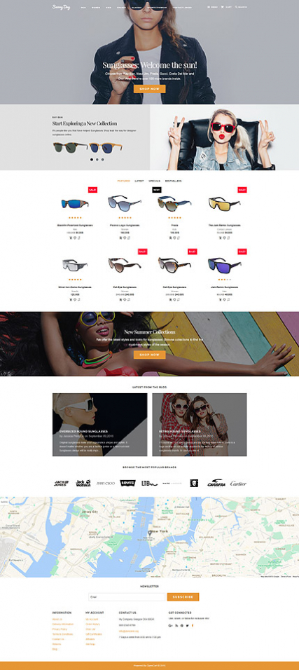 Sunny Day - Responsive OpenCart template + RTL