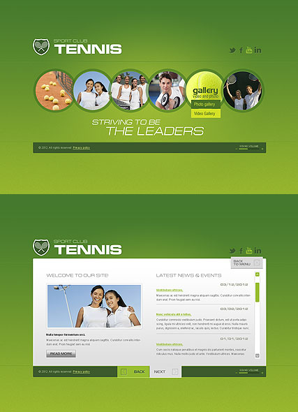 Tennis Club web template