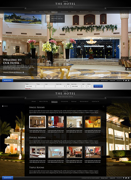 The Hotel web template