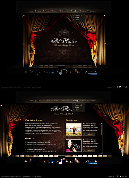 Theatre web template