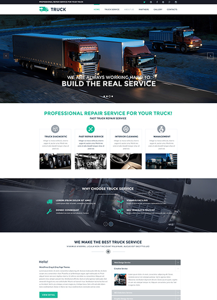 Truck web template