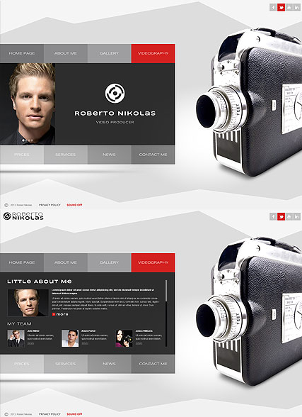 Video Producer web template