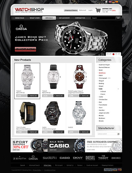 Watch Store 2.3ver web template