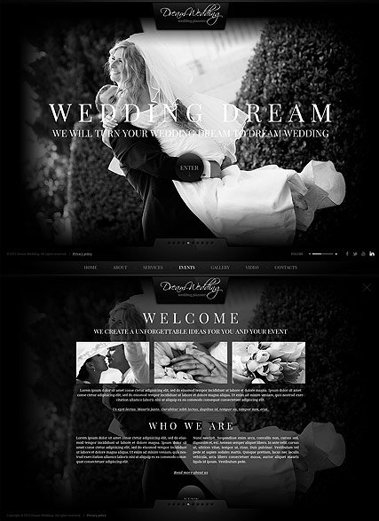 Wedding Planner web template
