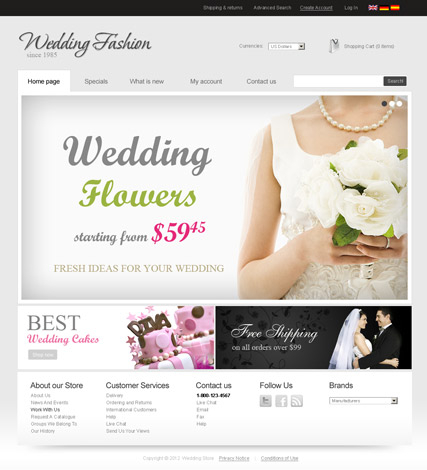 Wedding Store v2.3 web template