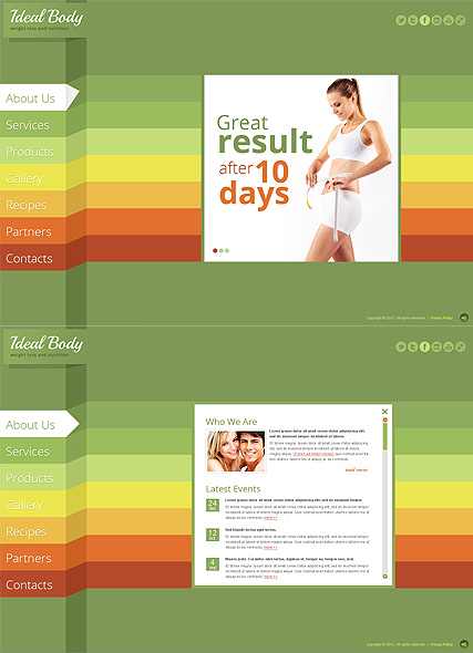 Weight Loss web template