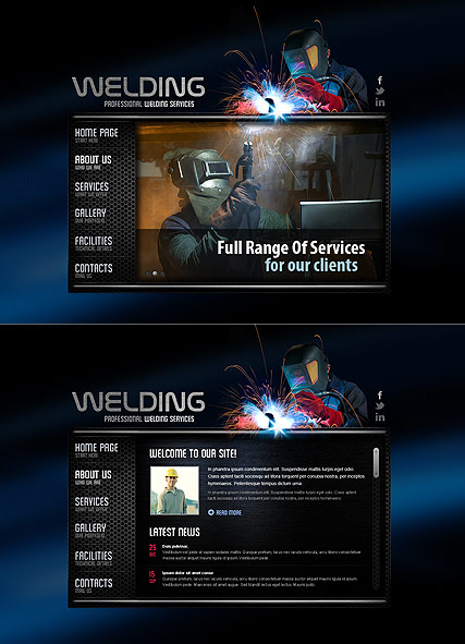 Welding Service web template