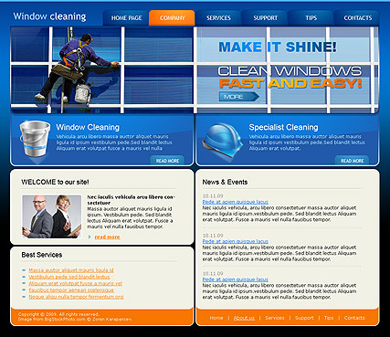 Window Cleaning web template